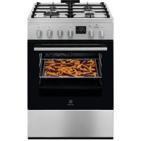 Electrolux Плита комбинированная, 58л, 60x60см, дисплей, конвекция, чугун, пар, нерж