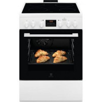 Electrolux Плита електрична склокерамічна, 58л, 60x60см, конвекція, пара, білий