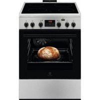Electrolux Плита електрична склокерамічна, 58л, 60x60см, конвекція, пара, нерж