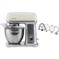 Gorenje Кухонная машина 1000Вт, чаша-металл, корпус-металл, насадок-4, серебристо-бежевый