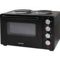 Gorenje Мини печь, 30л, 52x32х40.5см, 2 електрич. комф., черный