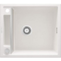 Deante Мойка кухонная Magnetic, гранит, квадрат, без крыла, 560х500х219мм, чаша - 1, накладная, алебастр