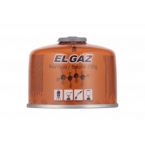 EL GAZ Баллон-картридж газовый ELG-300, бутан 230 г, для газовых горелок, с двухслойным клапаном, одноразовый