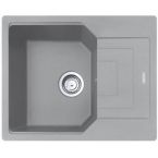 Franke Мойка кухонная Urban, фрагранит, прямоуг., с крылом, 620х500х220мм, чаша- 1, накладная, UBG 611-62, серый камень