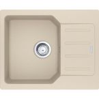Franke Мойка кухонная City, фрагранит, прямоуг., с крылом, 620х500х190мм, чаша- 1, врезная, оборотная, UCG 611-62, бежевый