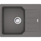 Franke Мойка кухонная City, фрагранит, прямоуг., с крылом, 620х500х190мм, чаша- 1, врезная, оборотная, UCG 611-62, серый камень