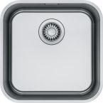 Franke Мойка кухонная Smart, нерж.сталь, квадрат, без крыла, 399х399мм, чаша- 1, монтаж под столешницу, SRX 110-40, нерж полиров.