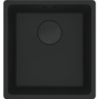 Franke Мойка кухонная Franke Maris, фрагранит, прямоуг., без крыла,403х433х200мм, чаша- 1, монтаж под столешницу, MRG 110-37, черный матовый