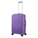 2E Чемодан, Aero, полипропилен, средний, 63/78 л, TSA, 4 колеса, EXP, лавандовый