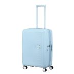 American Tourister Валіза American Tourister, Soundbox, поліпропілен, середня, 67см, 71.5/81л, TSA, 4 колеса, EXP, пастельно-блакитний
