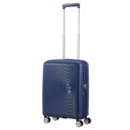 American Tourister Валіза American Tourister, Soundbox, поліпропілен, мала, 55см, 35.5/41л, TSA, 4 колеса, EXP, темно-синій