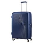 American Tourister Валіза American Tourister, Soundbox, поліпропілен, велика, 77см, 97/110л, TSA, 4 колеса, EXP, темно-синій