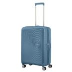 American Tourister Валіза American Tourister, Soundbox, поліпропілен, середня, 67см, 71.5/81л, TSA, 4 колеса, EXP, сіро-синій