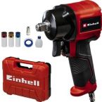 Einhell Гайкокрут пневматический TC-PW 610 Compact, 610Нм, 6.3бар, 142л/мин, М14, 3 головки, кейс, 1.14кг