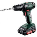 Metabo Шурпокрут-дриль SB 18, акумуляторний, Li-Power, 2*18В, 2Аг, 0-450/0-1600об/хв, 1.3кг
