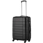 Wenger Чемодан, Amplar, средний, пластик, 4 колеса, черный
