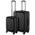 Wenger Набір валіз Wenger Skyon Hardside, полікарбонат, (S+L), TSA, 4 колеса, розширення, чорний