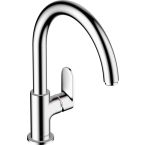 Hansgrohe Смеситель для кухни Vernis Blend M35, дл.излива - 221мм, поворотный, 1 рычаг, KM260, хром