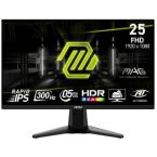 MSI Монітор MSI 24.5" MAG 255XF 2xHDMI, DP, Audio, IPS, 300Hz, 0.5ms, sRGB 120%, FreeSync