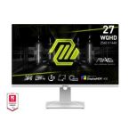 MSI Монитор 27" MAG 274QRFW 2xHDMI, DP, Audio, IPS, 2560x1440, 180Hz, 1ms, sRGB 123%, FreeSync, Pivot, HDR400, белый