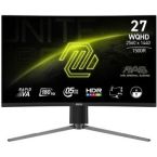 MSI Монитор 27" MAG 27CQ6PF 2xHDMI, DP, Audio, VA, 2560x1440, 180Hz, 0.5ms, sRGB 105%, CURVED, AdaptiveSync, HAS