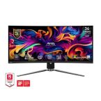 MSI Монітор MSI 34" MAG 341CQP 2xHDMI, DP, USB-C, 2xUSB, QD-OLED, 3440x1440, 21:9, 175Hz, 0.03ms, sRGB 139%, CURVED, FreeSync, HAS, HDR400