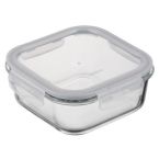ARDESTO Контейнер для хранения пищевых продуктов Gemini 1.23л, боросиликатное стекло, пластик, квадратный, прозрачный