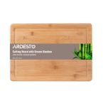 ARDESTO Доска кухонная Midori с желобом, 35.5*25*1.5 см, бамбук