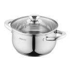 ARDESTO Кастрюля Gemini Gourmet, стеклянная крышка, 2.3 л, нержавеющая сталь