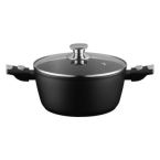 ARDESTO Кастрюля со стеклянной крышкой Gemini Bari, 3.9л, алюминий, черный