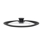 ARDESTO Крышка универсальная Black Mars Smart 24/26/28 см, стекло, силикон