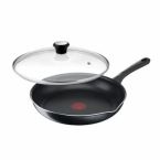 Tefal Сковорода з кришкою Day by Day, 20см, з кришкою, алюміній, бакеліт, скло, чорний