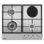 Hansa Hob combined (3 gas + 1 electrical), 59cm, steel
