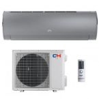 Cooper&Hunter Кондиционер Daytona CH-S24FTXD2-SC, 70 м2, инвертор, A++/A+++, до -25°С, Wi-Fi, R32, серебристый