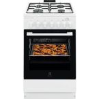Electrolux Плита комбинированная, 58л, 50x60см, конвекция, пар, белый