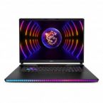 MSI Ноутбук Raider 17" QHD+, Intel i9-13950HX, 32GB, F1TB, NVD4080-12, W11, черный