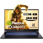Dream Machines Ноутбук RG3050Ti-17 17.3FHD IPS 144Hz/Intel i7-12700H/32/1024F/NVD3050Ti-4/DOS