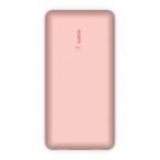 Belkin Портативное зарядное устройство 20000mAh, 15W Dual USB-A, USB-C, rose gold