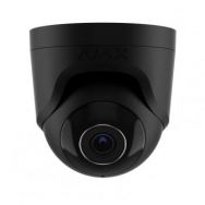 Ajax IP-Камера проводная TurretCam, 8мп, 2.8мм, Poe, True WDR, IP 65, ИК 35м, аудио, угол обзора 100° до 110°, купольная, черная