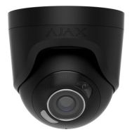 Ajax IP Wired Camera TurretCam HL black, 5MP, 4mm, hybrid illumination IR 35m, white LED 50m, PoE, True WDR, IP65, IR 35m, audio, viewing angle 75°–85°, turret, black