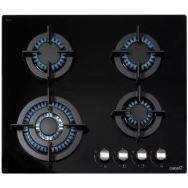 Cata Варочная поверхность газ на стекле, 60см, чугун, CCI 6031 BK, черный