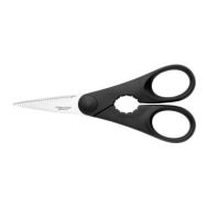 Fiskars Ножницы кухонные Essential, с открывачкой для бутылок, 20см, нержавеющая сталь, пластик, черный
