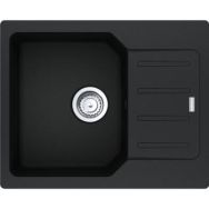 Franke Мойка кухонная City, фрагранит, прямоуг., с крылом, 620х500х190мм, чаша- 1, врезная, оборотная, UCG 611-62, оникс