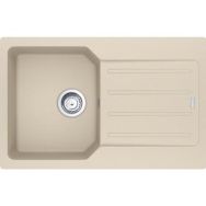 Franke Мойка кухонная City, фрагранит, прямоугольник, с крылом, 780х500х190мм, чаша - 1, врезная, оборотная, UCG 611-78, бежевый