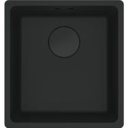Franke Мойка кухонная Franke Maris, фрагранит, прямоуг., без крыла,403х433х200мм, чаша- 1, монтаж под столешницу, MRG 110-37, черный матовый