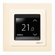 DEVI Терморегулятор DEVIreg Touch, сенсорный, 2" экран, 85 х 85мм, макс. 16A, слоновая кость