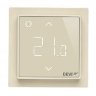 DEVI Терморегулятор DEVIreg Smart (+5+45С), Wi-Fi, 85 х 85мм, макс. 16A, слоновая кость