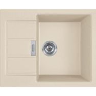 Franke Мойка кухонная Sirius 2 тектонайт, прямоуг., с крылом, 620х500х200мм, чаша - 1, врезная, бежевый