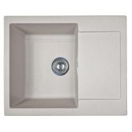 Adamant Мойка кухонная Minimal, искуственный камень, прямоуг., с крылом, 615х495х200мм, чаша - 1, врезная, Avena