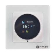 Navin Терморегулятор EH20R-16A 5...35 °C для теплого пола электронный Wi-Fi Tuya, Smart Life встроенный проводной датчик 16A 230В белый